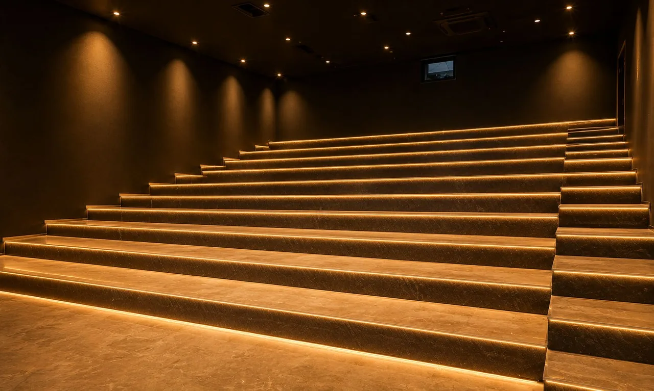 Cinema auditorium delivered with ESCAN LGS structures